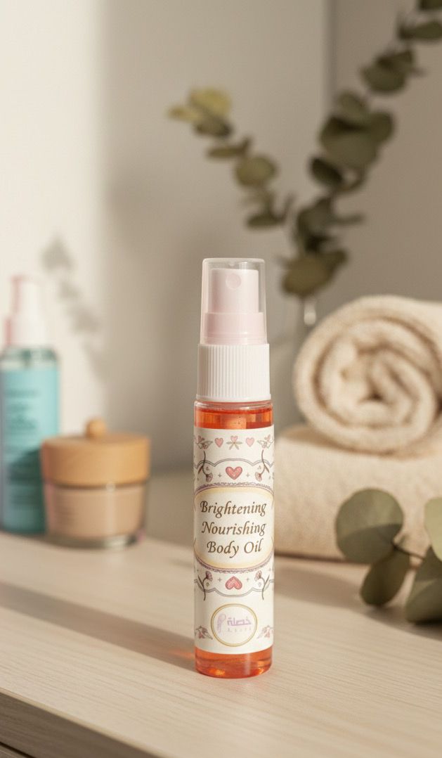 Brightening Nourishing Body Oil – زيت تغذية وتفتيح للجسم - Khsla