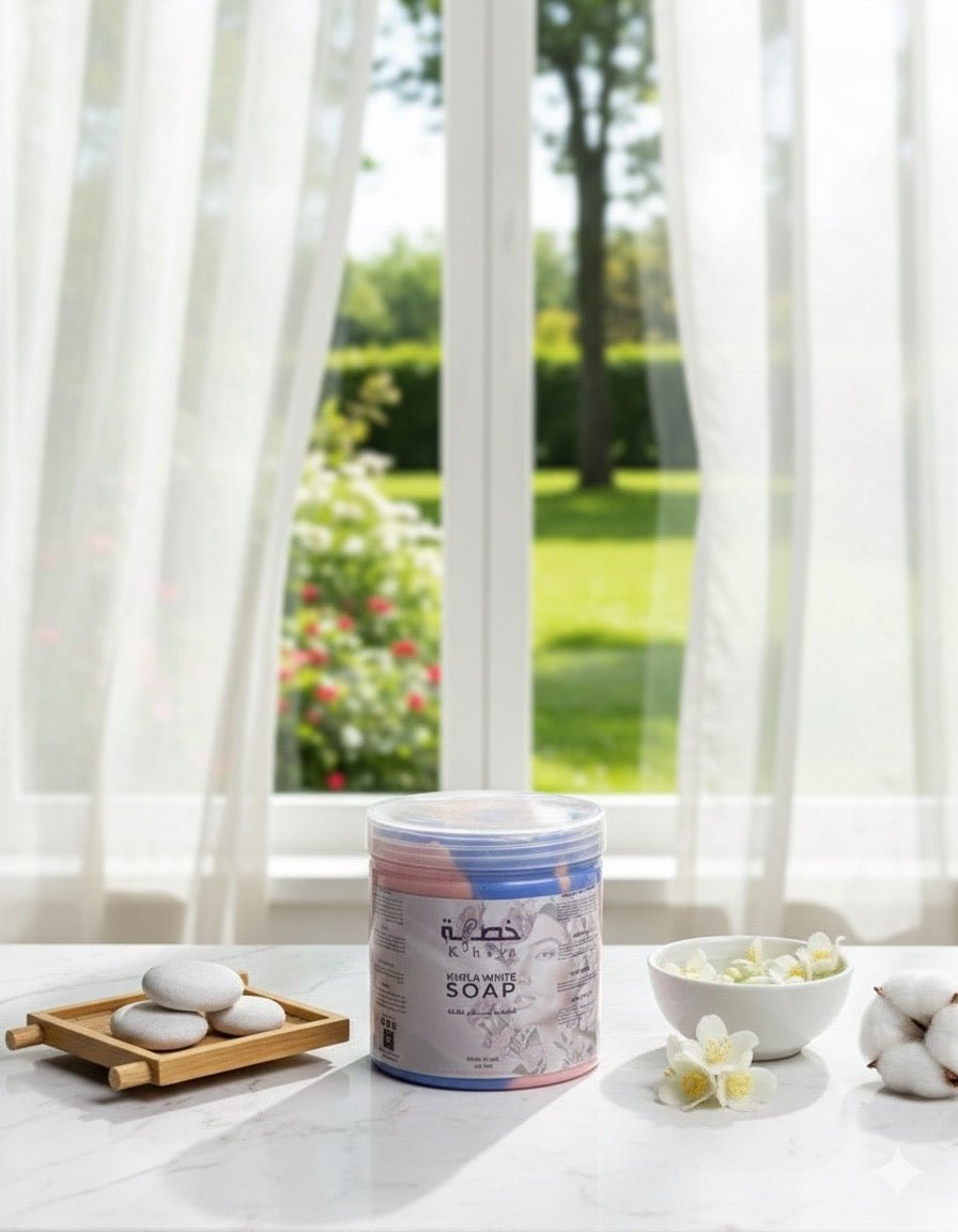 صابونية بياض خصله الملونه - Khsla